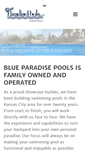Mobile Screenshot of blueparadisepools.com